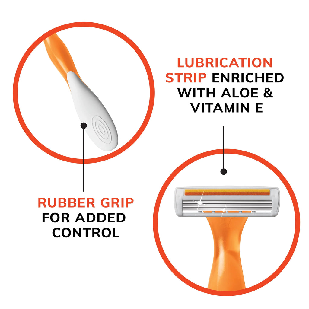 Disposable Razors 3 Blades 4-Count M36081
