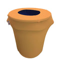 Stretch Spandex Trash Can Cover 32 Gal Round, Gold X38509