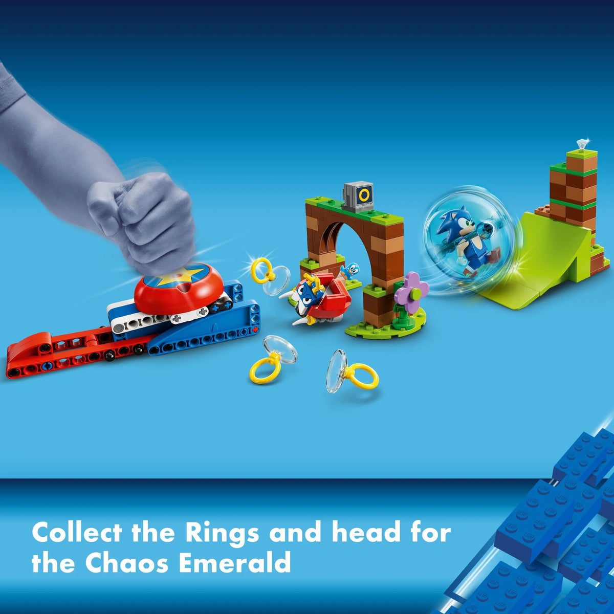 Sonic Building Toy Set with Speed Sphere Launcher and 3 Figures A367