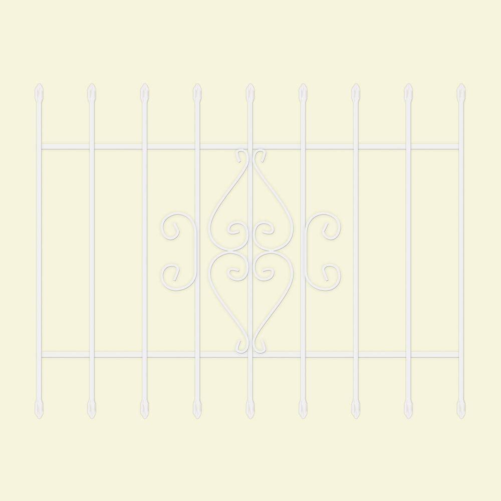 White 9-Bar Window Guard C315024