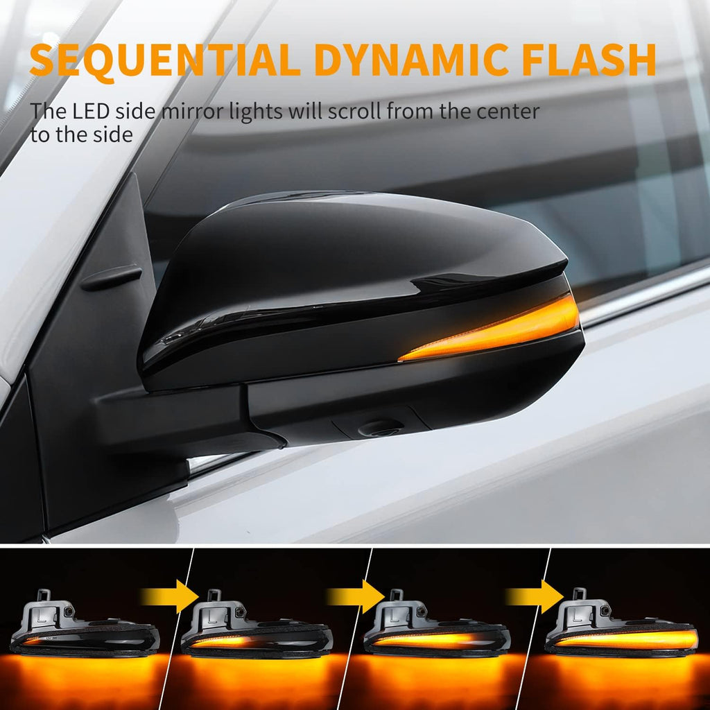 Smoked Led Mirror Turn Signal Indicator Lights M4657