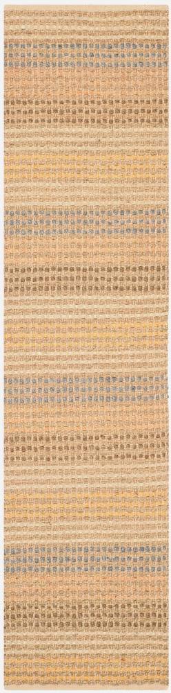 Brown 2 x 8 Handcrafted Stripe Runner X159