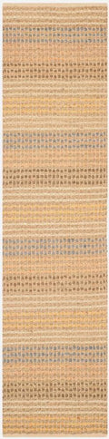 Brown 2 x 8 Handcrafted Stripe Runner X159
