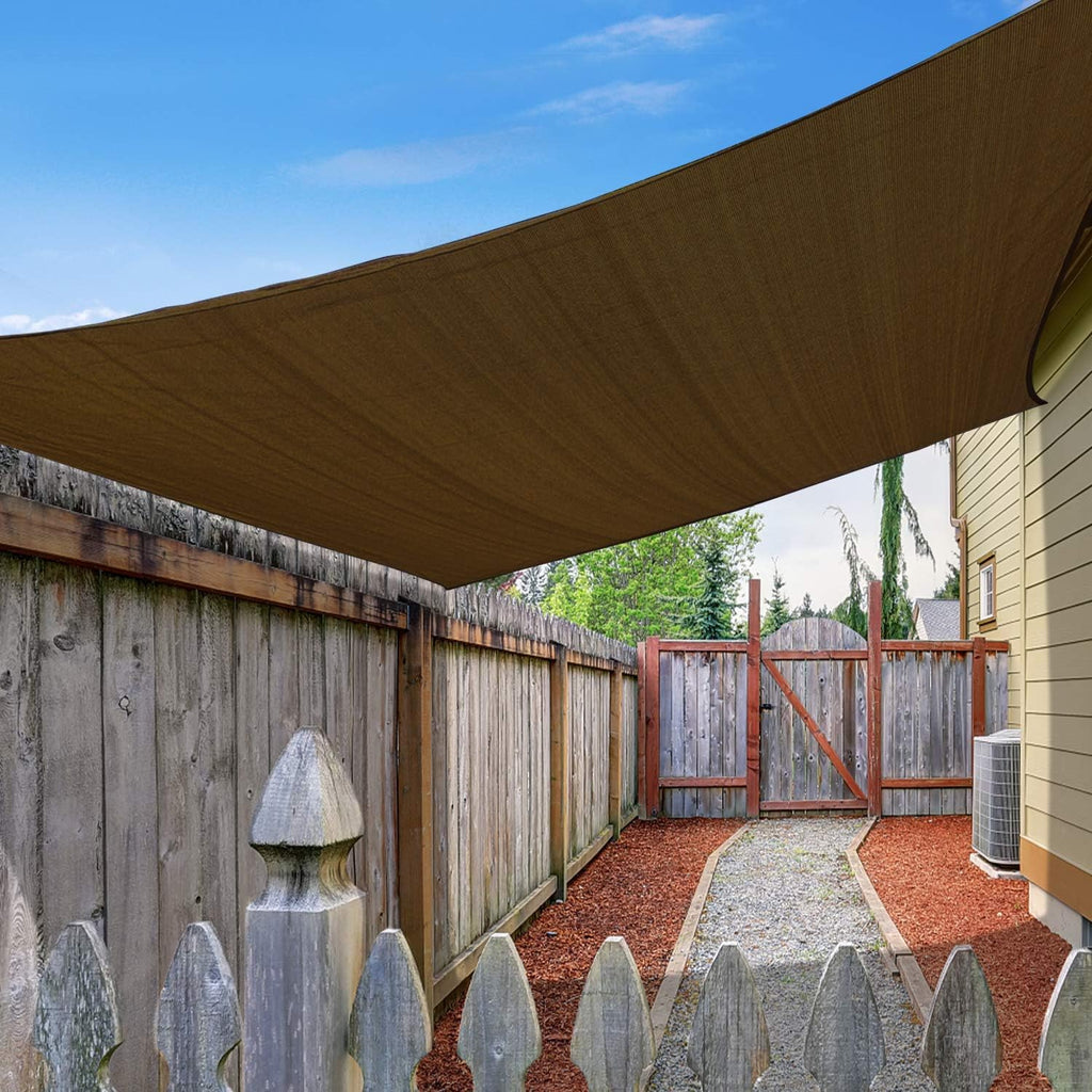 Rectangle Sun Shade Sail Canopy 16'X20' Permeable Shade Cloth C7212