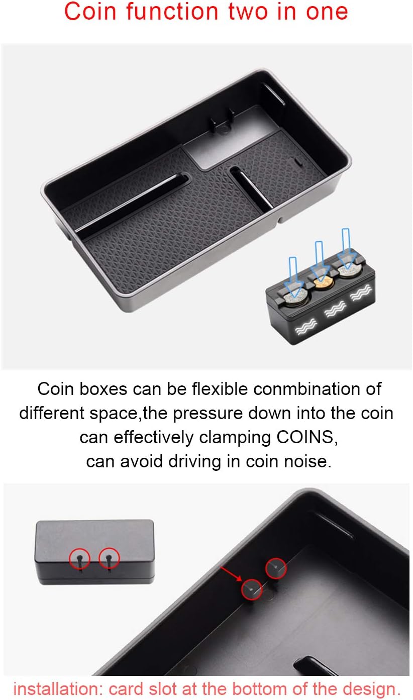 Console Armrest Storage Organizer Insert Tray Pack of 2 S709816