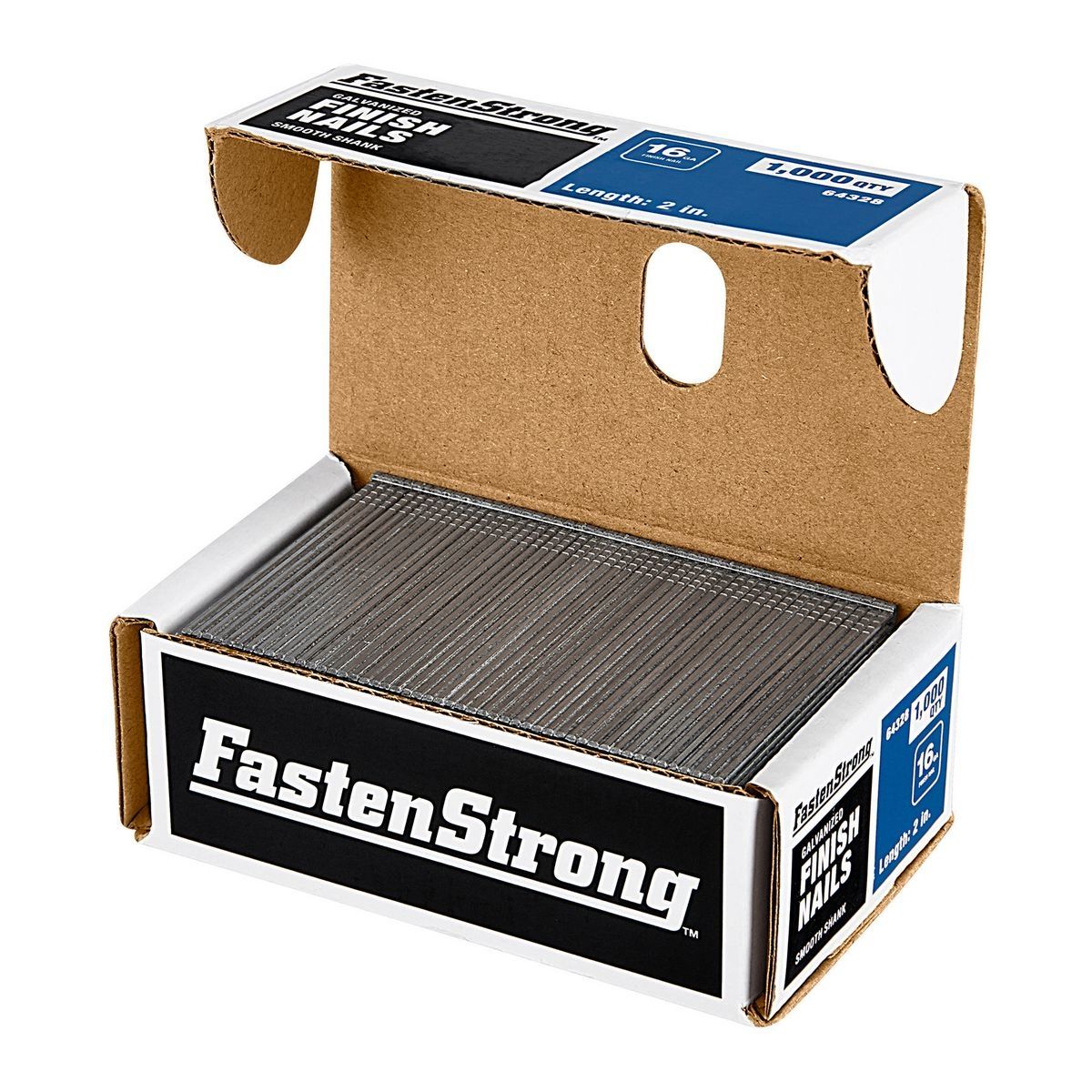 2 in. 16 GA Galvanized Finish Nails, 1000 Piece Y712