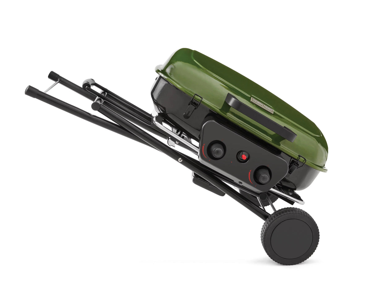 2 Burner Portable Propane Gas Griddle Grill with Folding Cart U779344