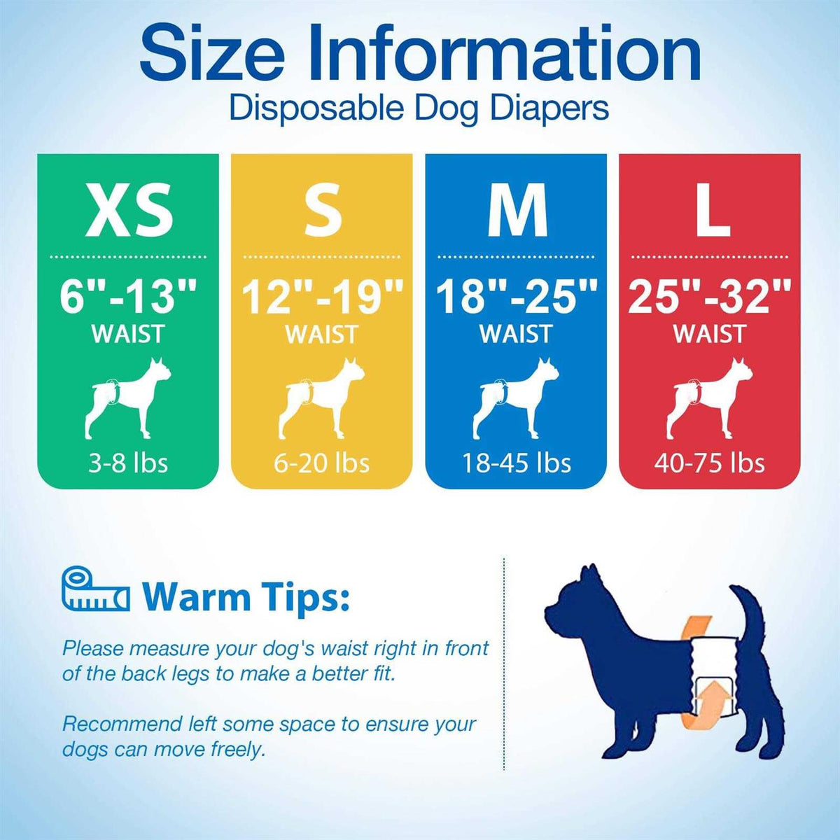 Disposable Male Dog Diaper 12Pcs F686862
