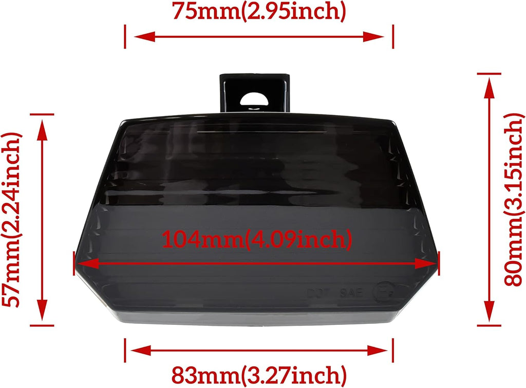 Smoked Black LED Tail Light Assembly U11138