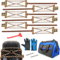 Upgraded Tire Chains, Adjustable Heavy Duty 6 Packs N824764