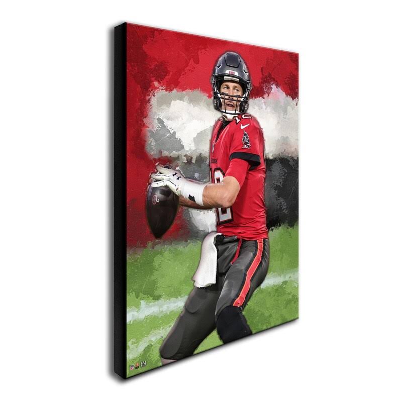 Tom Brady Tampa Bay Buccaneers 16 x 20 Gallery Stretch Canvas K770709