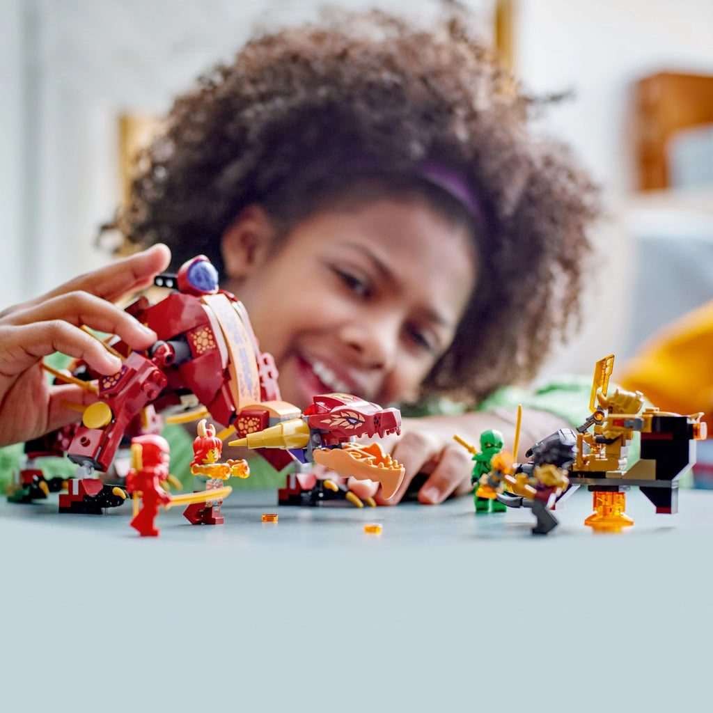Transforming Lava Dragon Building Toy Set with Minifigures Y473706