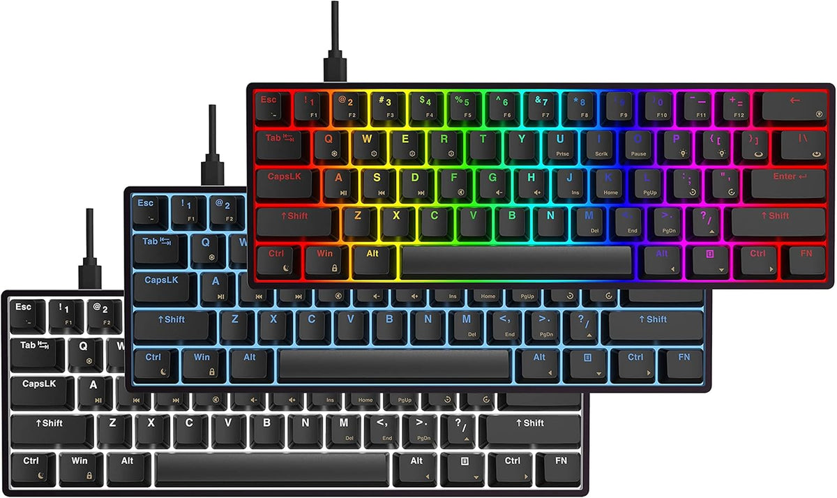 61 Keys Aluminum Hot Swappable RGB Mechanical Gaming Keyboard G86589