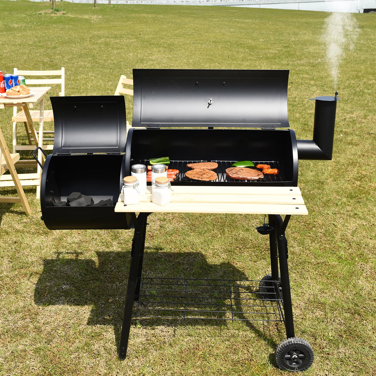 Charcoal BBQ Grill Smoker G62013