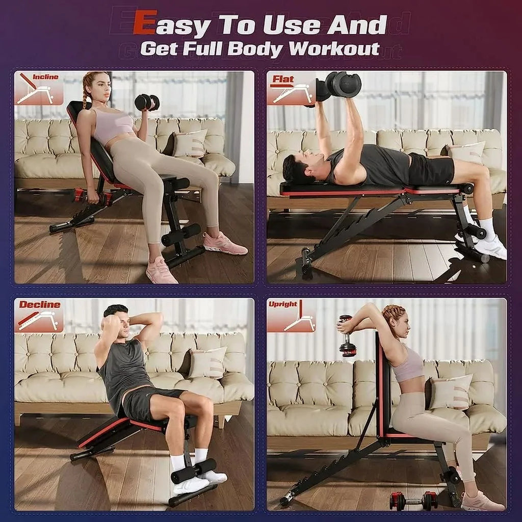 Adjustable Folding Weight Bench S18371