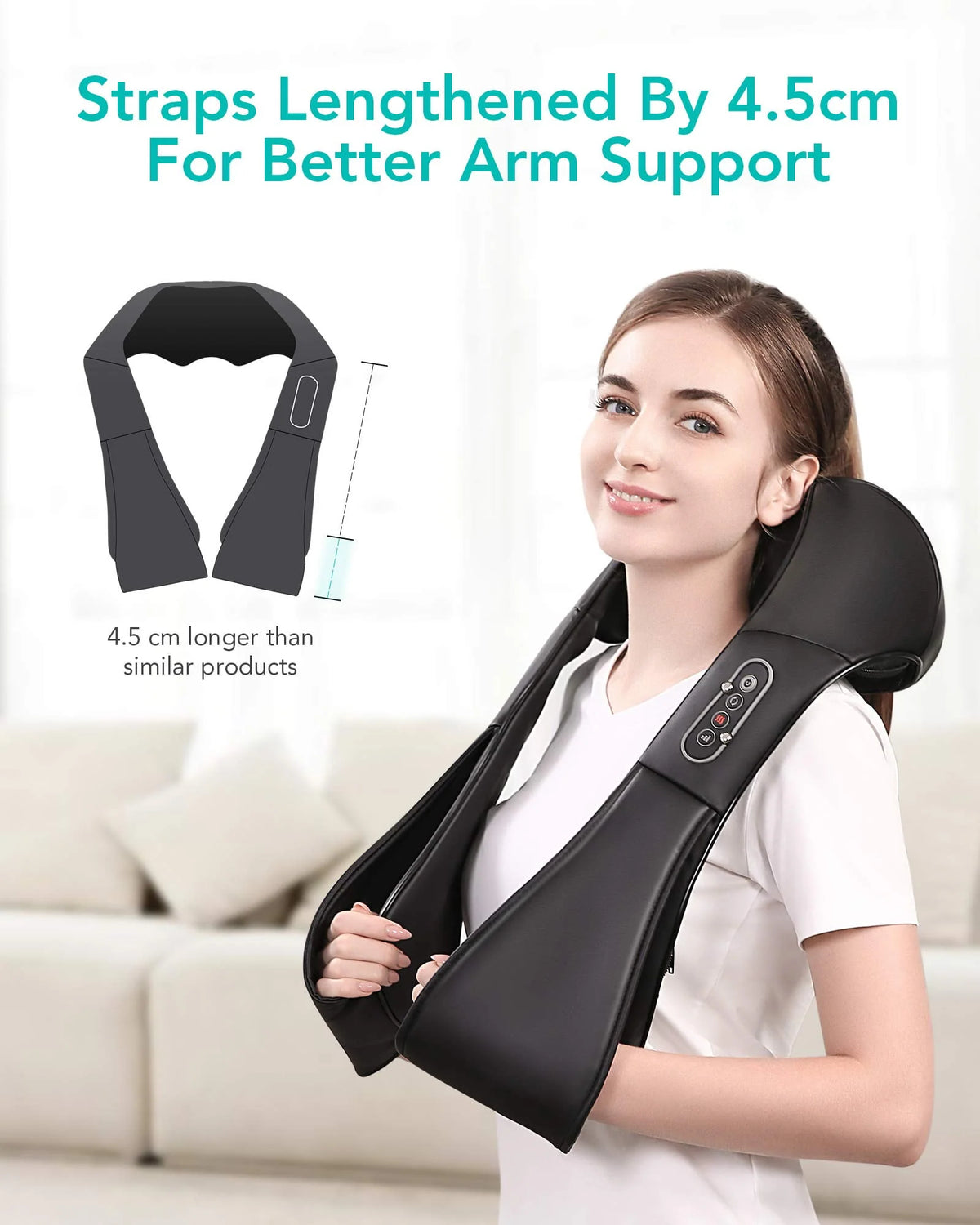 Shiatsu Back and Neck Massager with Heat N827166