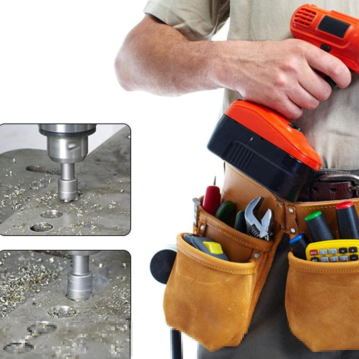 10 Pcs Tungsten Carbide Tipped Hole Saw Kit X3130