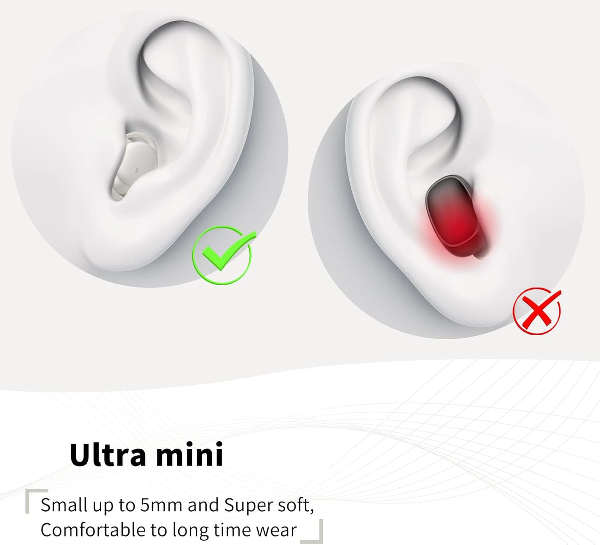 True Wireless Noise Blocking Bluetooth Sleep Earbuds H6943