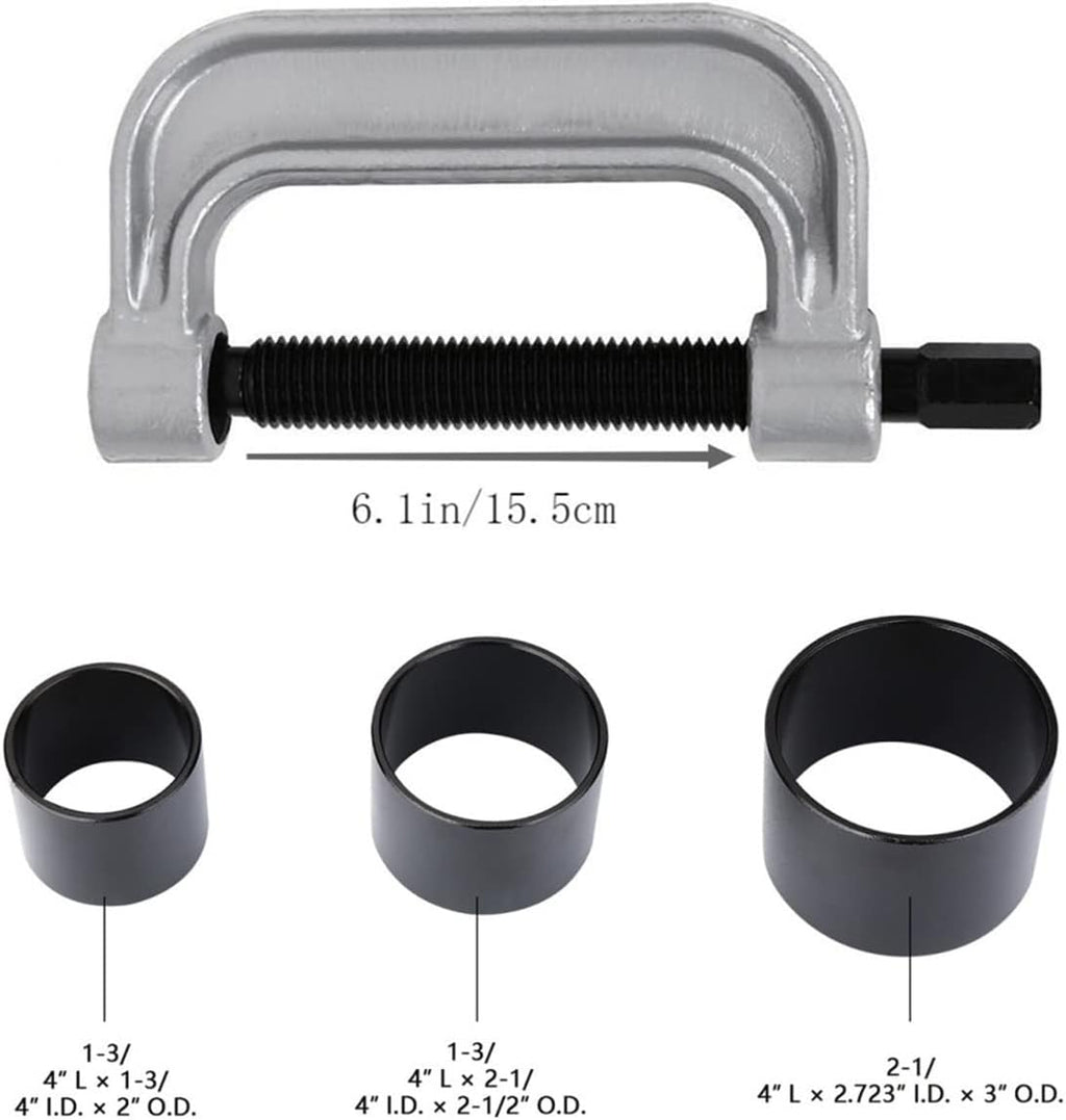 Heavy Duty Ball Joint Press & U Joint Removal Tool Kit with 4x4 Adapters V455