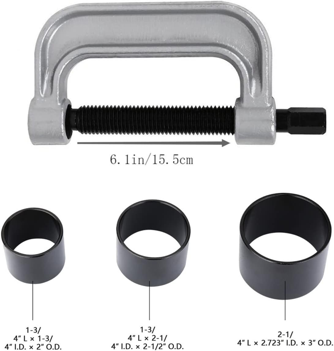 Heavy Duty Ball Joint Press & U Joint Removal Tool Kit with 4x4 Adapters V455