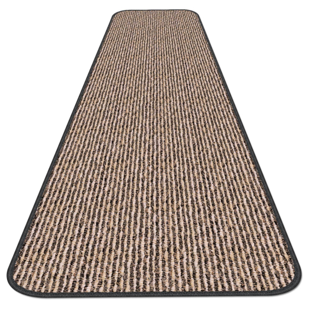 Skid-Resistant Carpet Runner Black Ripple 6 ft. x 27 in. R463973