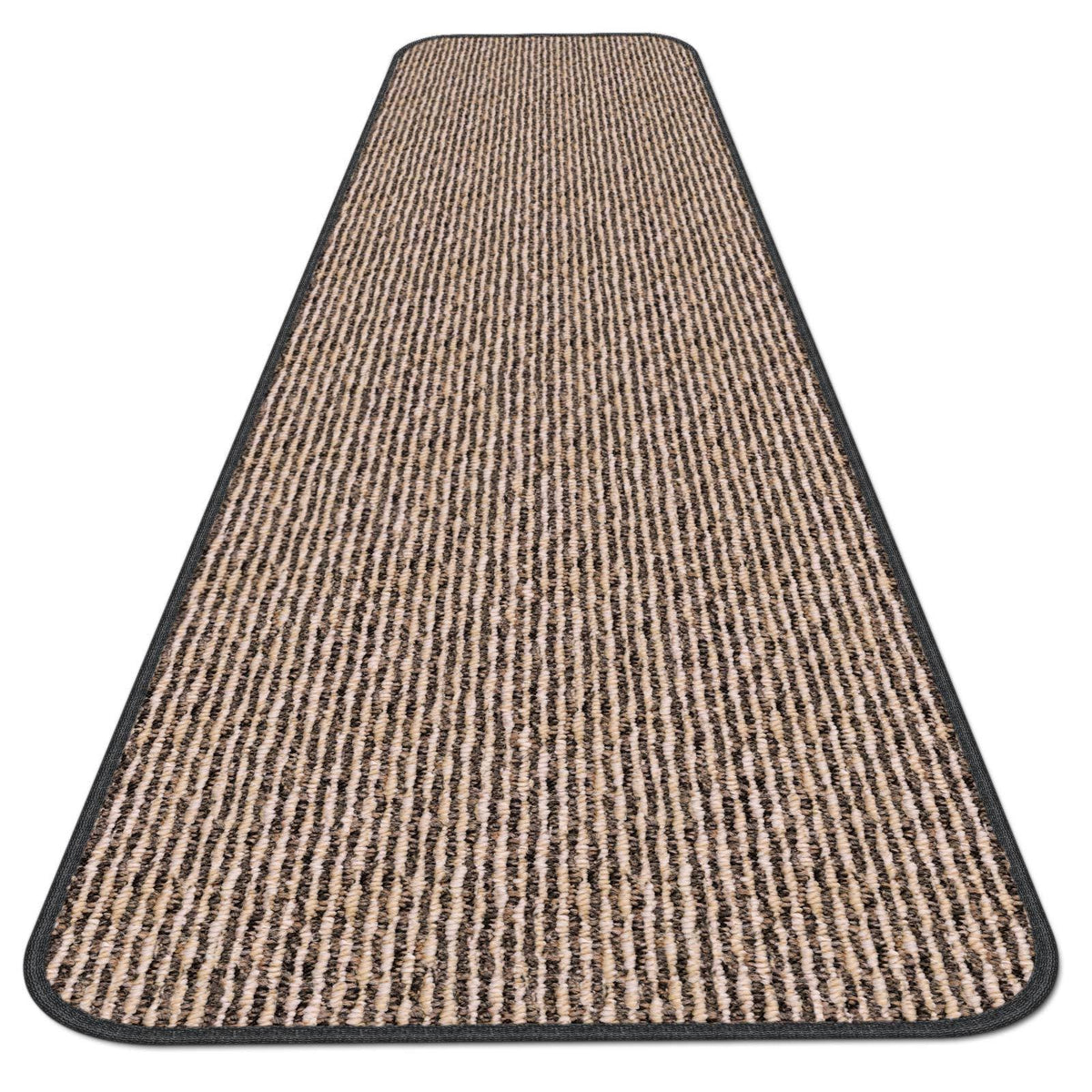 Skid-Resistant Carpet Runner Black Ripple 6 ft. x 27 in. R463973