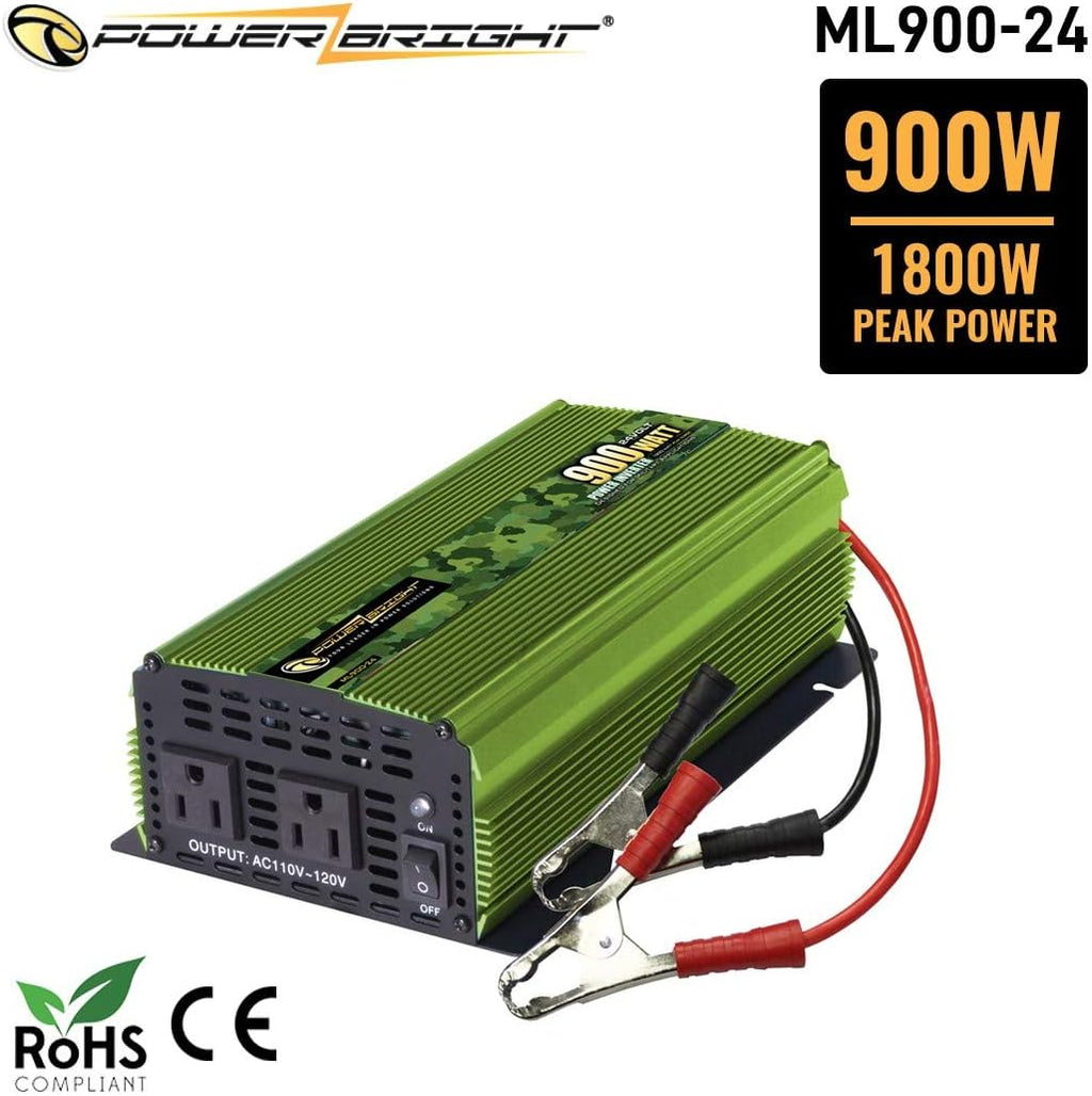 400 Watt 24V Modified Sine Wave Power Inverter with Dual 110V AC Outlets Z39228
