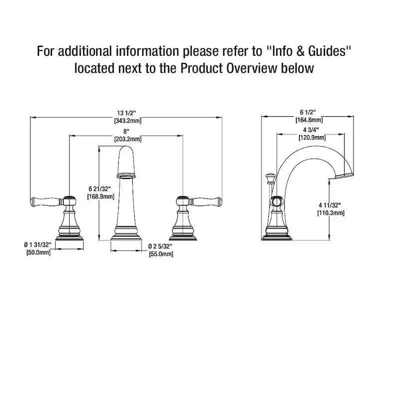 8 in. Widespread Double-Handle High-Arc Bathroom Faucet in Bronze X76954