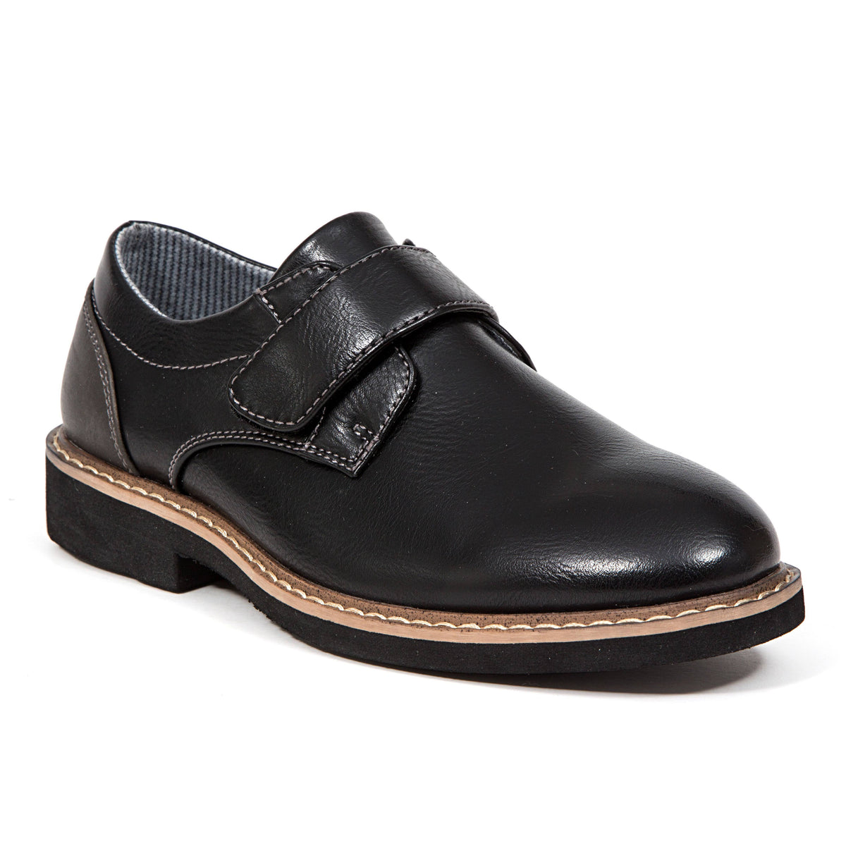 Boys Black Slip on Shoes D889