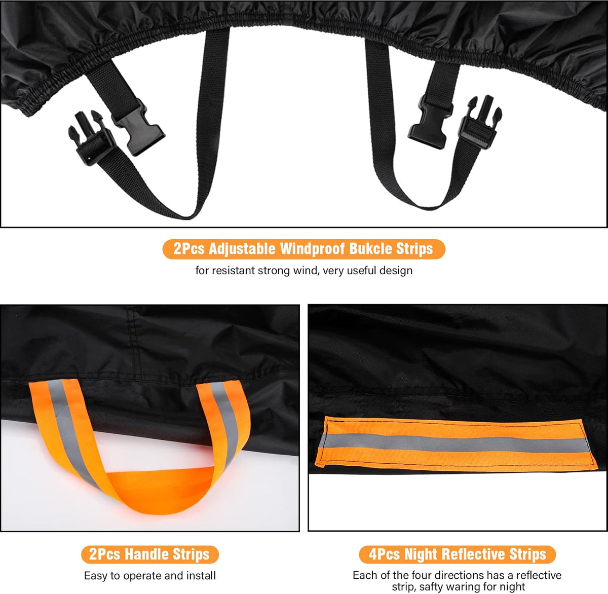 126 inch Waterproof Heavy Duty 420D Oxford Cloth UTV Cover P2952