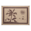 Brown 8 x 11 Beach Paradise Mat I892207