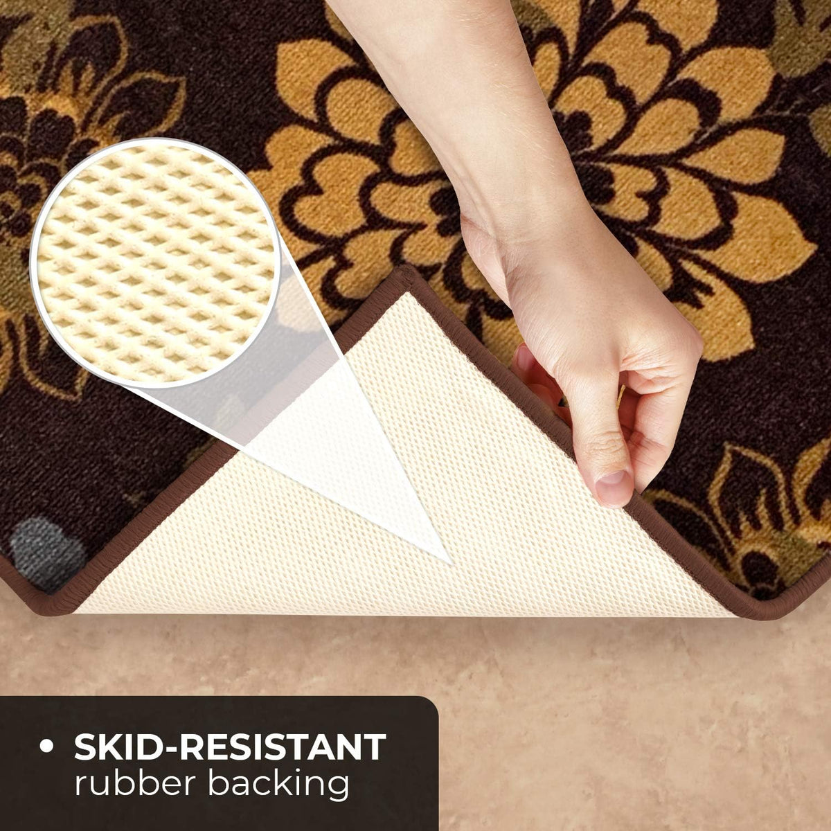 Skid-Resistant Carpet Runner 6 Feet X 26 Inches C767