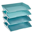 Letter Tray 4 Tiers Green U234