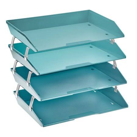 Letter Tray 4 Tiers Green U234
