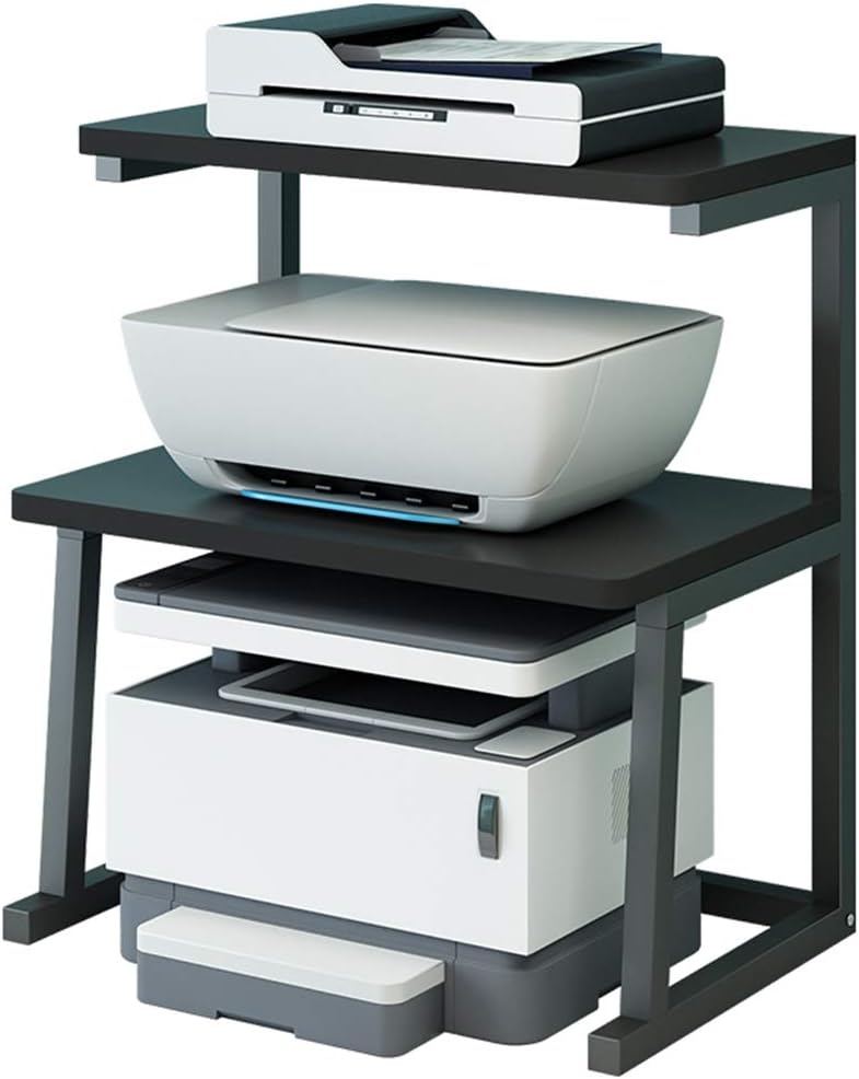 Brown 3-Tier Printer Stand with Storage K1490