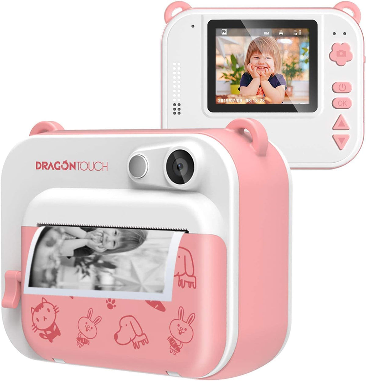 Pink Instant Print Camera for Kids D570