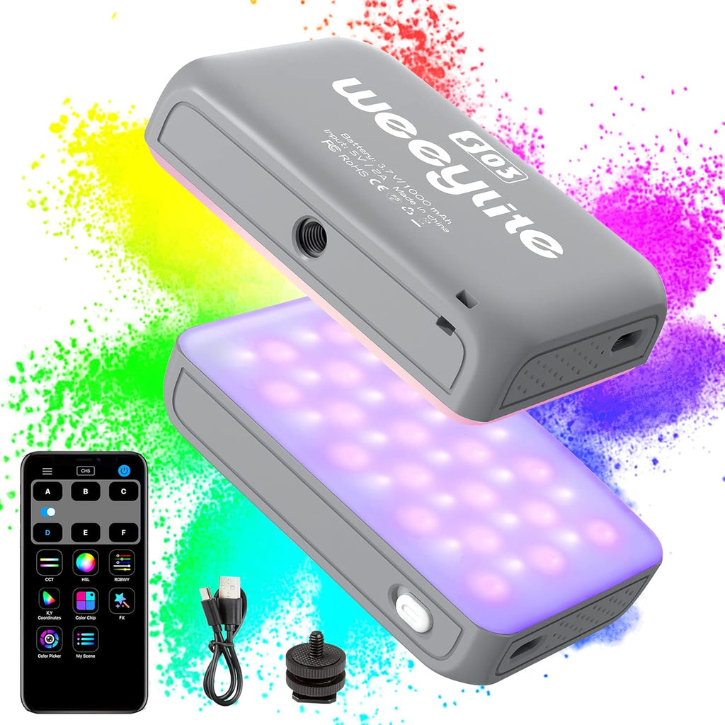 Portable Pocket RGB LED Video Light 2800-6800K N116