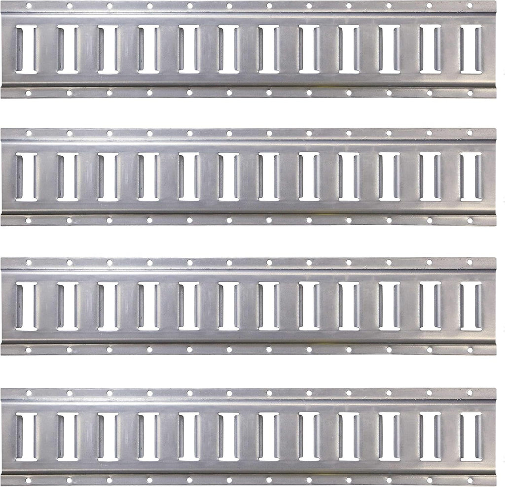 2 Foot Galvanized 12 Gauge Steel E Track Rail 4 Pack W404