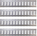 2 Foot Galvanized 12 Gauge Steel E Track Rail 4 Pack W404