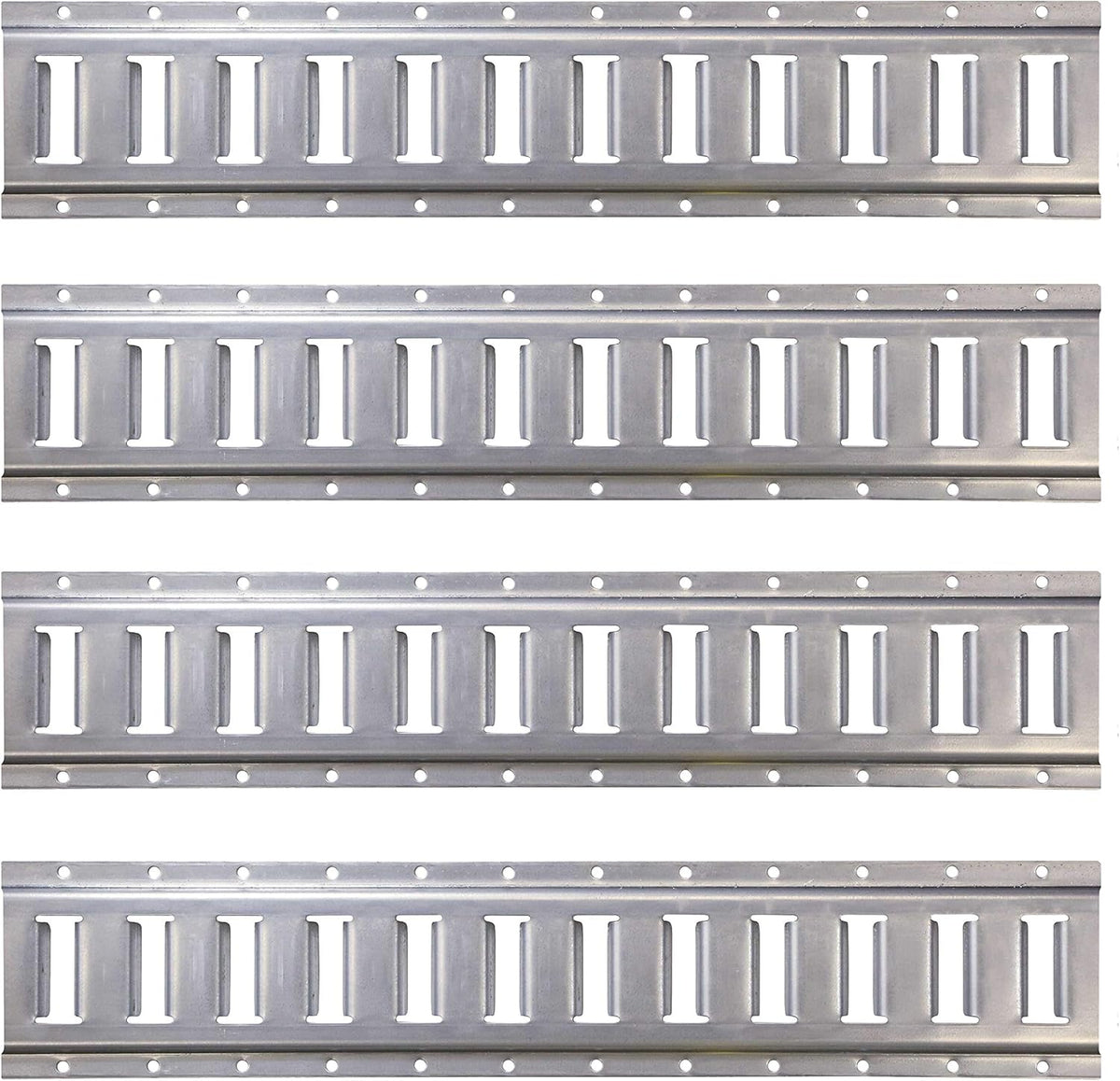 2 Foot Galvanized 12 Gauge Steel E Track Rail 4 Pack W404