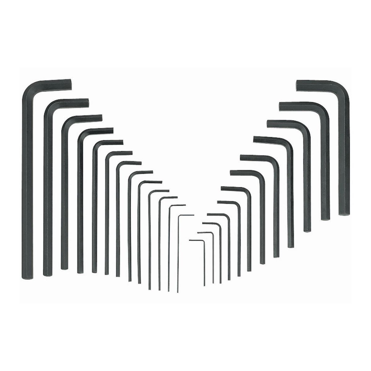 25 Piece SAE and Metric Hex Key Set H367