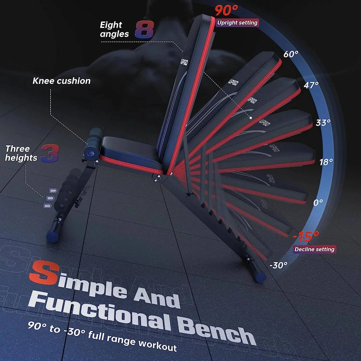 Adjustable Folding Weight Bench S18371
