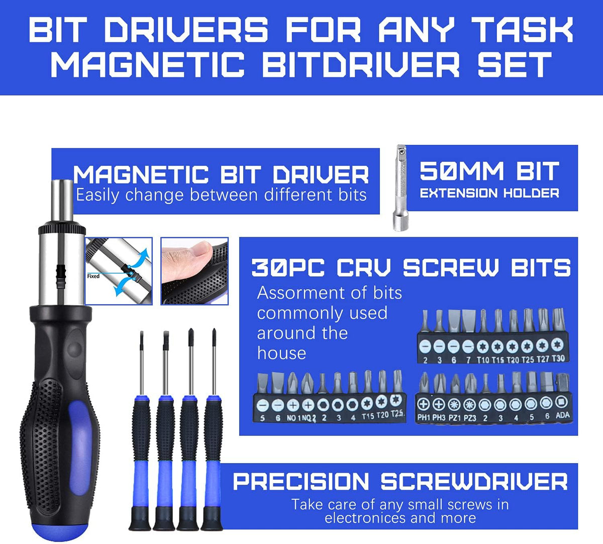 146 Piece Tool Kit with Plastic Toolbox Storage Case A5119