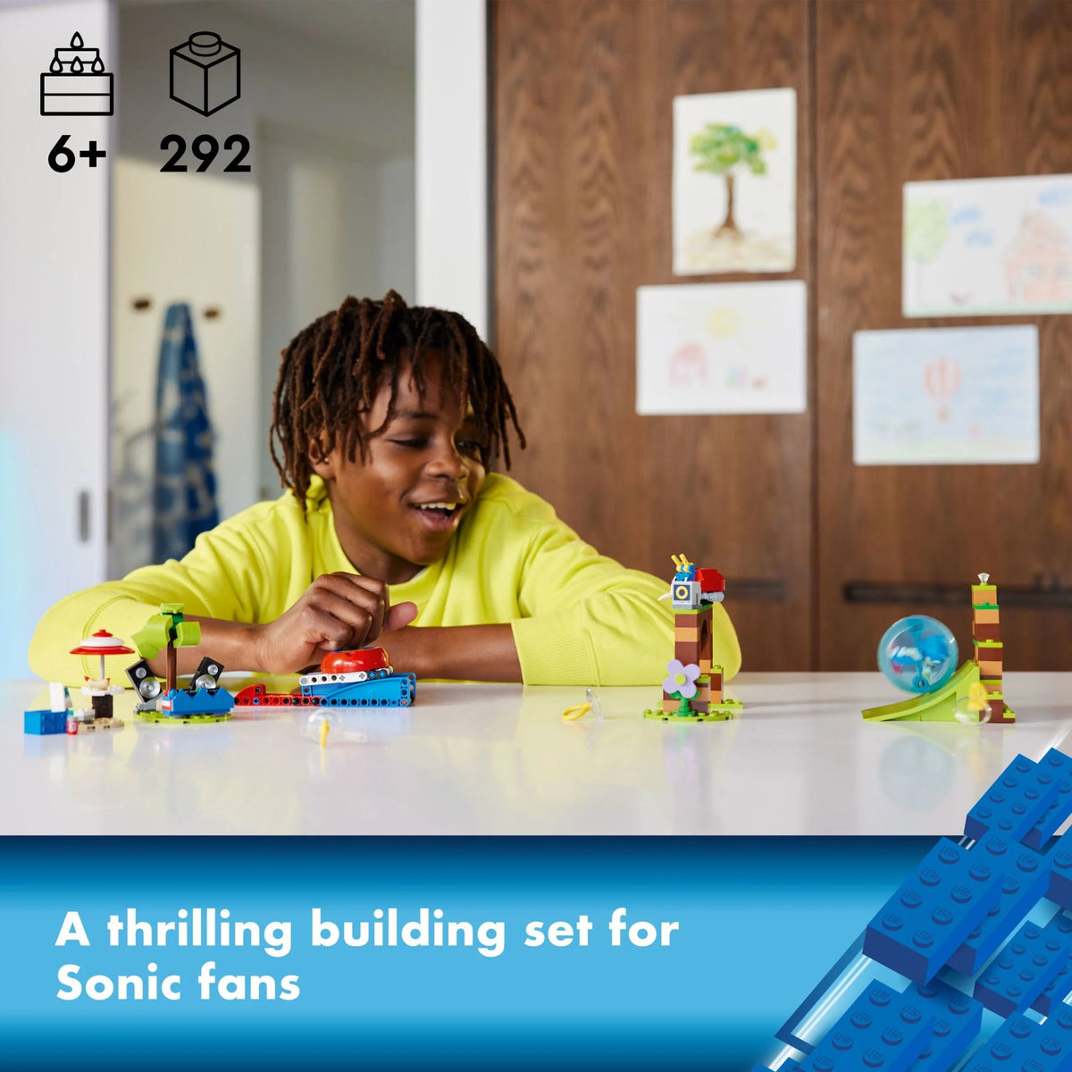 Sonic Building Toy Set with Speed Sphere Launcher and 3 Figures A367