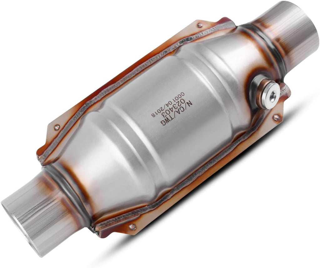 2.25 Inlet/Outlet Universal Catalytic Converter with O2 Port and Heat Shield J77700