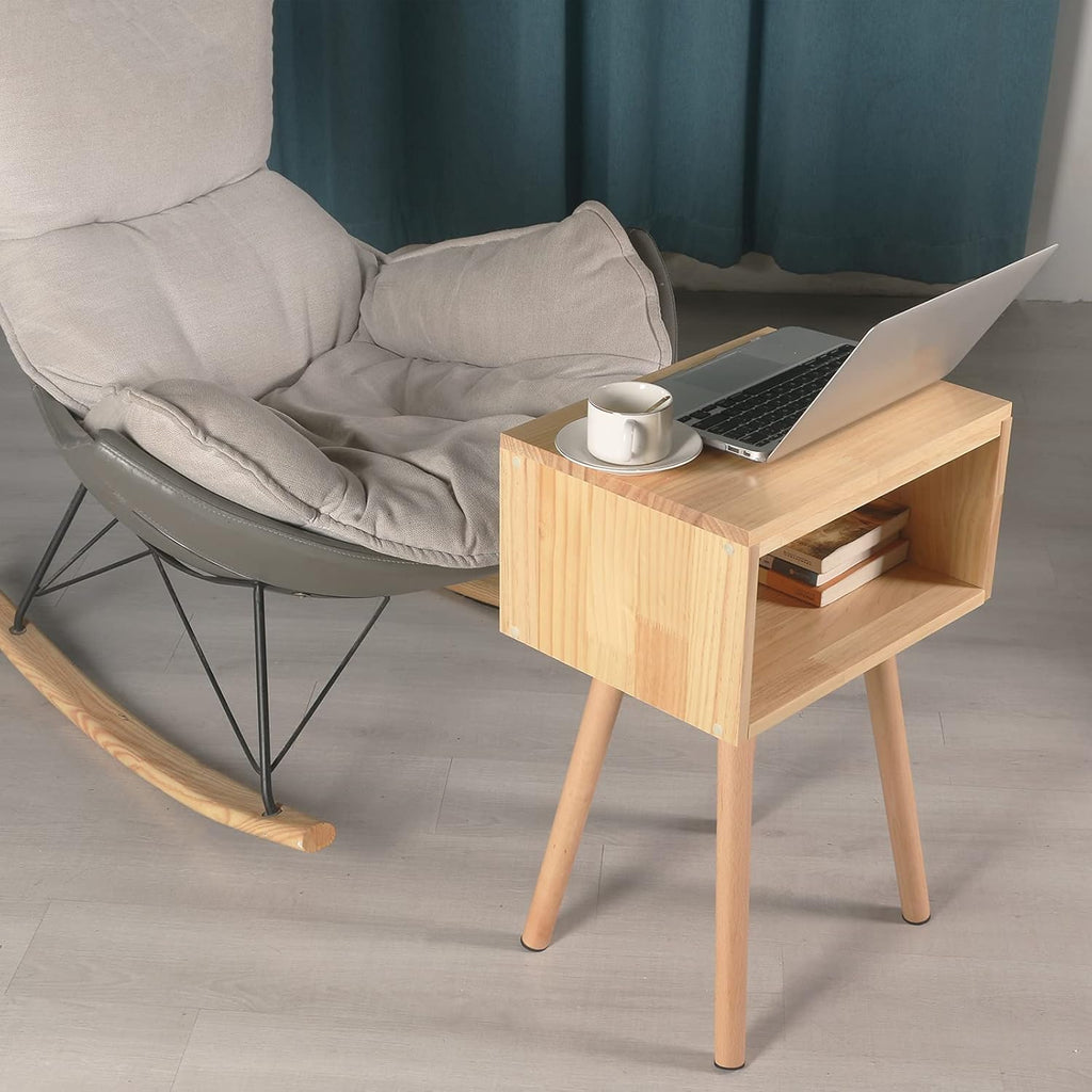 Solid Wood Nightstand Bedside Table End Side Table H2147