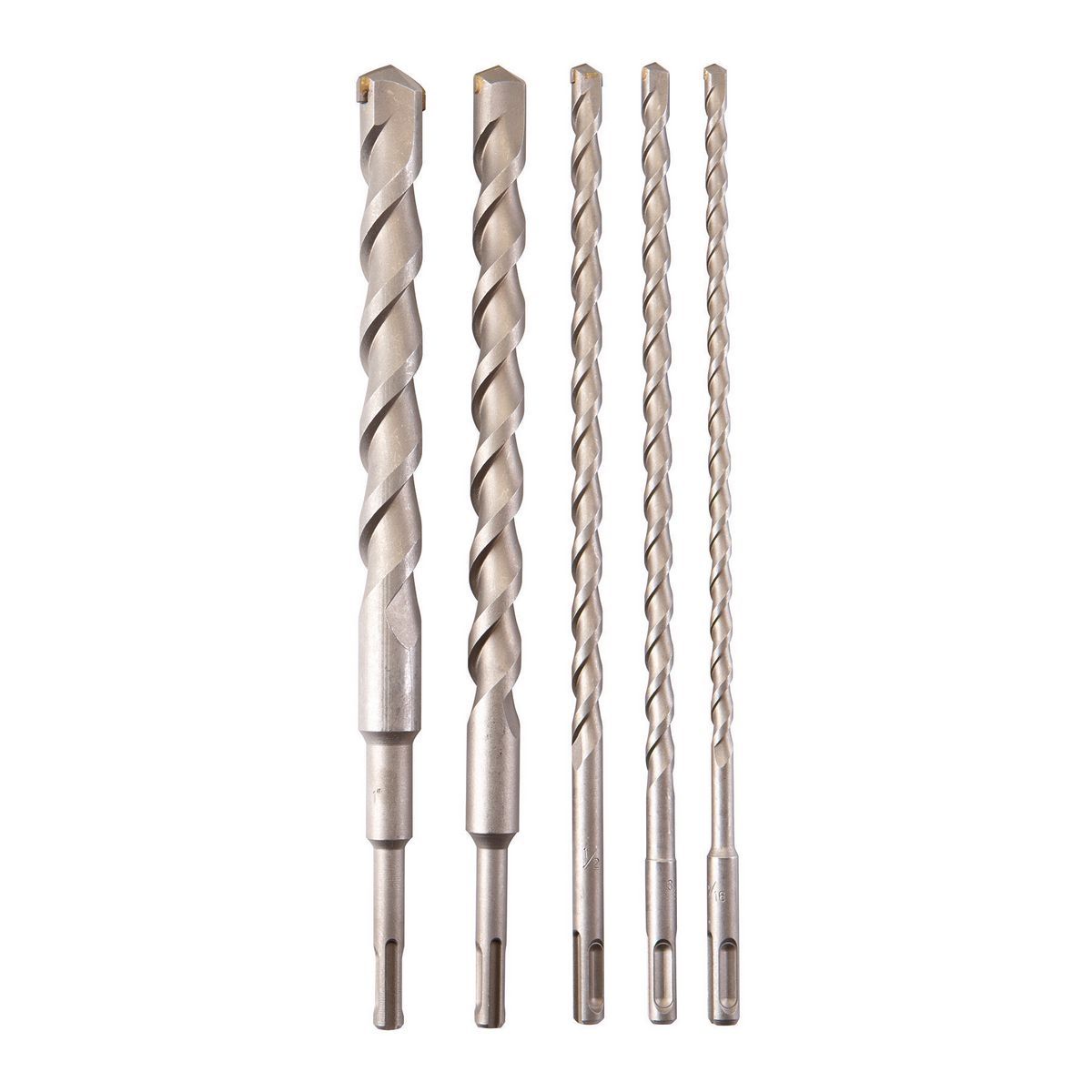 12 in. SDS Masonry Bit Set, 5 Piece I9749