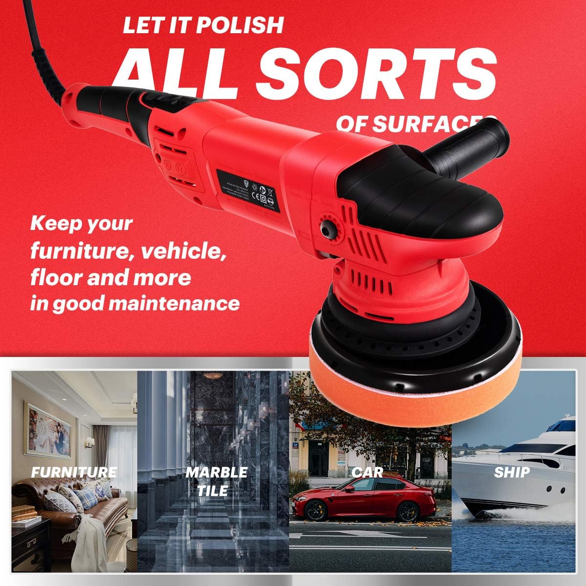 6'' Dual Action Random Orbital Polisher S63265