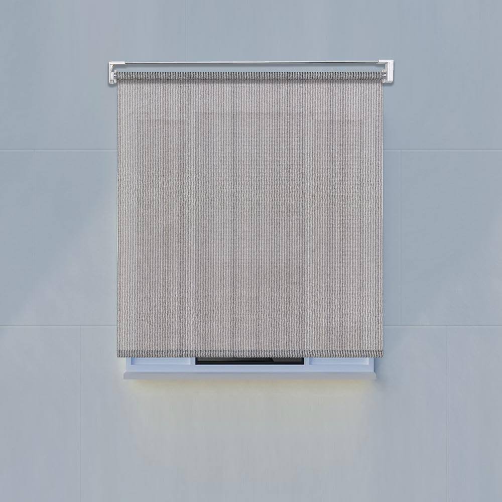 Off-White Cordless PVC Solar Exterior Roller Shade F643668
