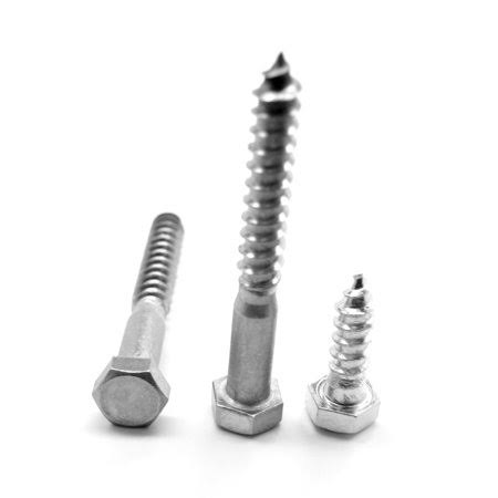 3/8 inch-7 x 2 inch Hex Lag Screw Zinc Plated 100 Pk H88338